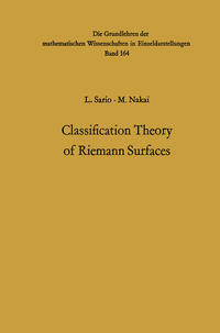 Classification Theory of Riemann Surfaces