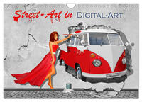 Street-Art in Digital-Art by Mausopardia (Wandkalender 2025 DIN A4 quer), CALVENDO Monatskalender