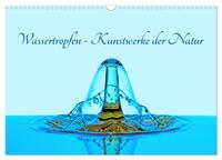 Wassertropfen - Kunstwerke der Natur (Wandkalender 2025 DIN A3 quer), CALVENDO Monatskalender