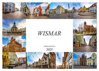 Wismar Impressionen (Wandkalender 2025 DIN A2 quer), CALVENDO Monatskalender