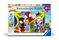 Children's puzzle 2x24 Teile - Spider-Man - Spidey und seine Super-Freunde