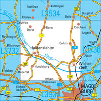 L3734 Haldensleben Topographische Karte 1:50000