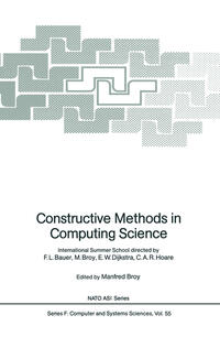 Constructive Methods in Computing Science