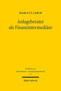 Anlageberater als Finanzintermediäre