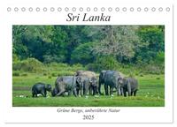 Sri Lanka, Grüne Berge - unberührte Natur (Tischkalender 2025 DIN A5 quer), CALVENDO Monatskalender