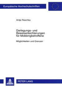 Darlegungs- und Beweiserleichterungen für Mobbingbetroffene