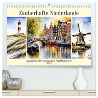 Zauberhafte Niederlande (hochwertiger Premium Wandkalender 2025 DIN A2 quer), Kunstdruck in Hochglanz