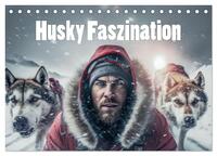 Husky Faszination (Tischkalender 2025 DIN A5 quer), CALVENDO Monatskalender