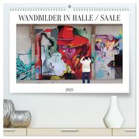 WANDBILDER IN HALLE / SAALE (hochwertiger Premium Wandkalender 2025 DIN A2 quer), Kunstdruck in Hochglanz