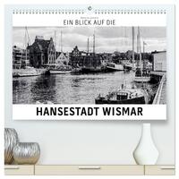 Ein Blick auf die Hansestadt Wismar (hochwertiger Premium Wandkalender 2025 DIN A2 quer), Kunstdruck in Hochglanz