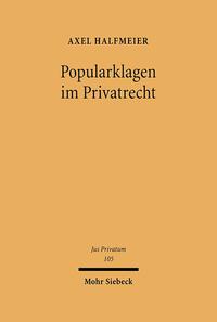 Popularklagen im Privatrecht