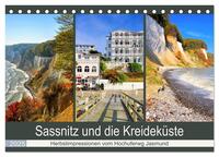 Sassnitz und die Kreideküste - Herbstimpressionen vom Hochuferweg Jasmund (Tischkalender 2025 DIN A5 quer), CALVENDO Monatskalender