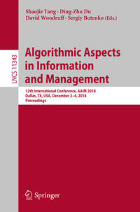 Algorithmic Aspects in Information and Management