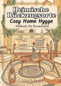 Malbuch für Erwachsene - Hygge Malbuch Cozy Home Entspannung - Heimische Rückzugsorte