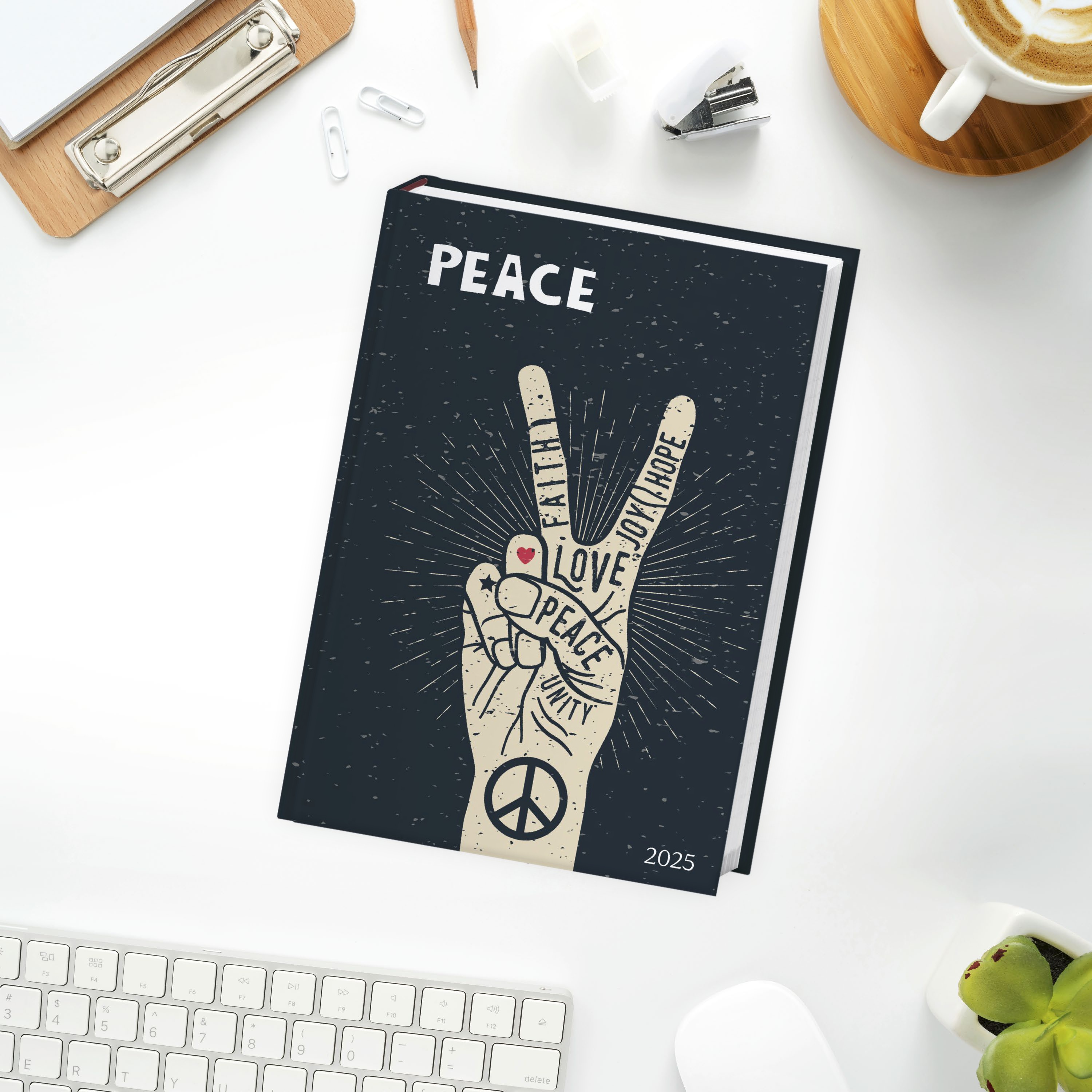 Peace Kalenderbuch A5 2025