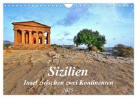 Sizilien - Insel zwischen zwei Kontinenten (Wandkalender 2025 DIN A4 quer), CALVENDO Monatskalender