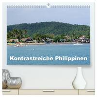 Kontrastreiche Philippinen (hochwertiger Premium Wandkalender 2025 DIN A2 quer), Kunstdruck in Hochglanz