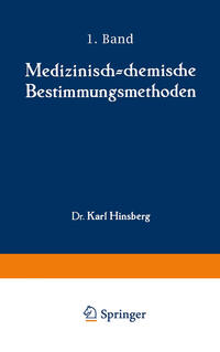 Medizinisch-chemische Bestimmungsmethoden