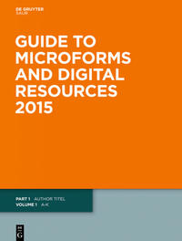 Guide to Microforms and Digital Resources / Author Title and Subject Guide