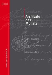 Archivale des Monats (2022)