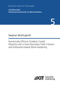 Numerically Efficient Gradient Crystal Plasticity with a Grain Boundary Yield Criterion and Dislocation-based Work-Hardening