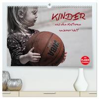 Kinder aus den Kulturen unserer Welt (hochwertiger Premium Wandkalender 2025 DIN A2 quer), Kunstdruck in Hochglanz