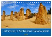 Unterwegs in Australiens Nationalparks (Tischkalender 2025 DIN A5 quer), CALVENDO Monatskalender