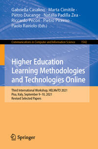 Higher Education Learning Methodologies and Technologies Online