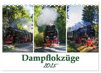 Schmalspurbahnen im Harz (Tischkalender 2025 DIN A5 quer), CALVENDO Monatskalender