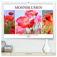 Mohnblumen. Leuchtender Liebreiz auf Wiesen und in Gärten (hochwertiger Premium Wandkalender 2025 DIN A2 quer), Kunstdruck in Hochglanz