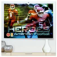 HEROES - American Football (hochwertiger Premium Wandkalender 2025 DIN A2 quer), Kunstdruck in Hochglanz