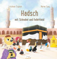 Hadsch mit Schnabel und Federkleid