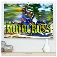 Motocross - Adrenalin pur (hochwertiger Premium Wandkalender 2025 DIN A2 quer), Kunstdruck in Hochglanz