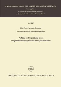 Aufbau und Erprobung eines Magnetischen Doppellinsen-Betaspektrometers