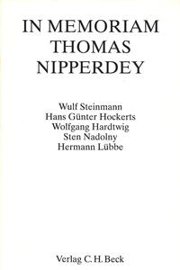 In Memoriam Thomas Nipperdey