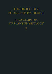 Allgemeine Physiologie der Pflanzenzelle / General Physiology of the Plant Cell