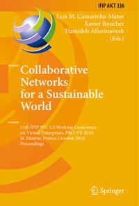 Collaborative Networks for a Sustainable World