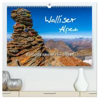 Walliser Alpen – Europas »kleiner« Himalaya (hochwertiger Premium Wandkalender 2025 DIN A2 quer), Kunstdruck in Hochglanz