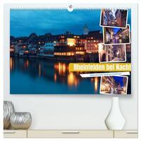 Rheinfelden bei Nacht (hochwertiger Premium Wandkalender 2025 DIN A2 quer), Kunstdruck in Hochglanz