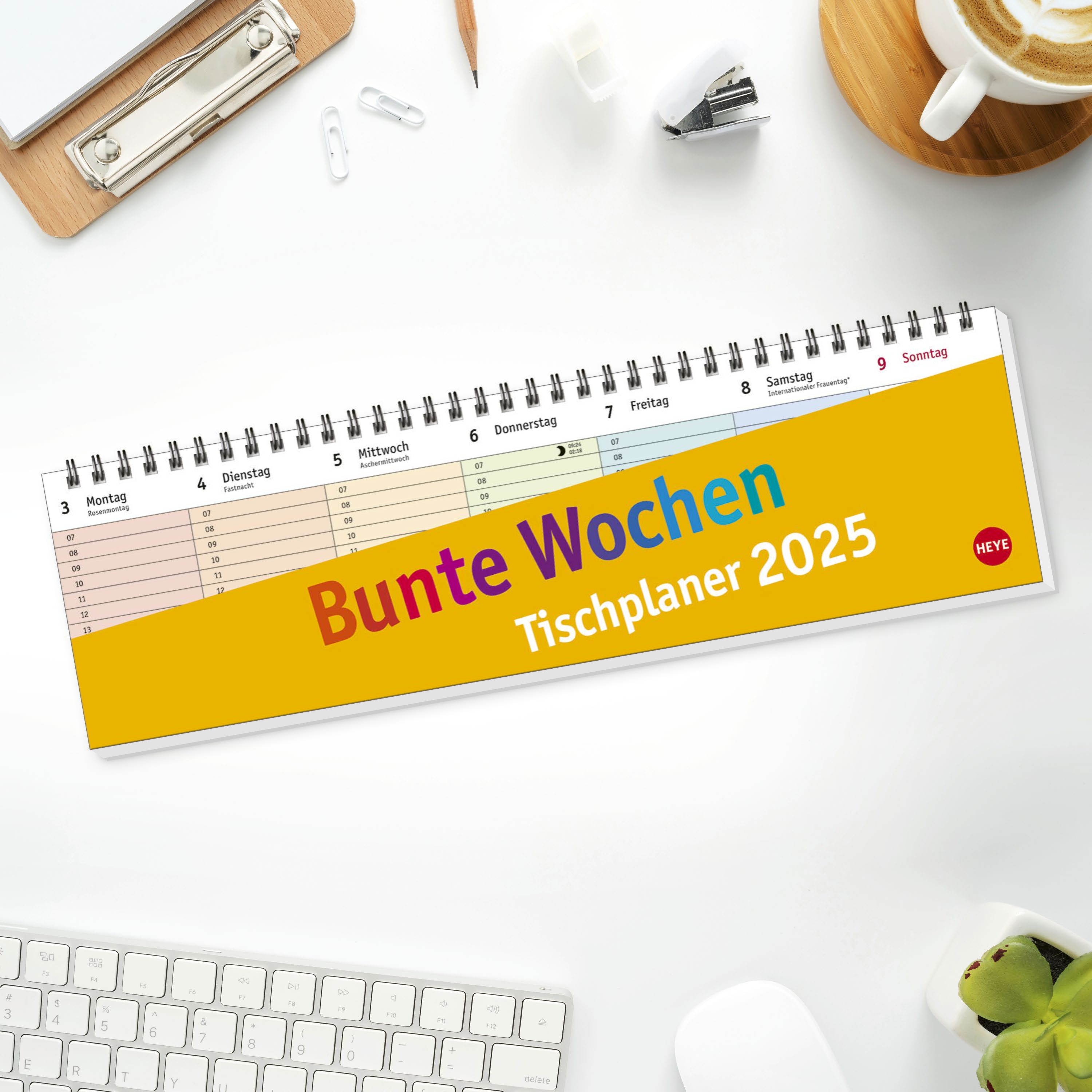 Bunte Wochen Wochenquerplaner 2025