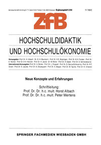 Hochschuldidaktik und Hochschulökonomie