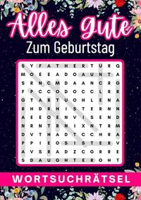 geburtstagsgeschenk frau | Alles Gute zum Geburtstag - Wortsuchrätsel | geschenke für frauen | geschenk für freundin