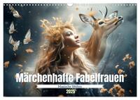 Märchenhafte Fabelfrauen (Wandkalender 2025 DIN A3 quer), CALVENDO Monatskalender