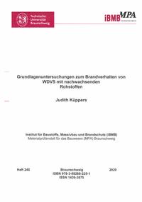 Grundlagenuntersuchungen zum Brandverhalten von WDVS mit nachwachsenden Rohstoffen