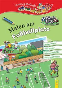 LESEZUG/ Malbuch: Malen am Fußballplatz