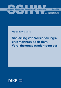 Sanierung von Versicherungsunternehmen nach dem Versicherungsaufsichtsgesetz