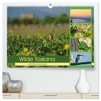 Wilde Toskana - von René Schaack (hochwertiger Premium Wandkalender 2025 DIN A2 quer), Kunstdruck in Hochglanz