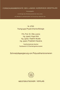 Schmelzdispergierung von Polyurethanionomeren