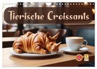 Tierische Croissants (Wandkalender 2026 DIN A4 quer), CALVENDO Monatskalender