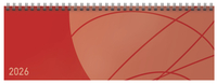 Tischkalender quer Professional Colourlux 2026 rot